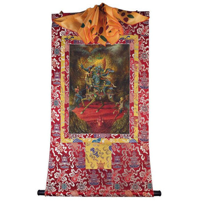 Palden Lhamo / Magzor Gyalmo / Shri Devi Image - Tibetan thangka painting, view 7