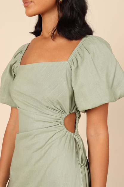 Chloe Cut Out Dress - Sage