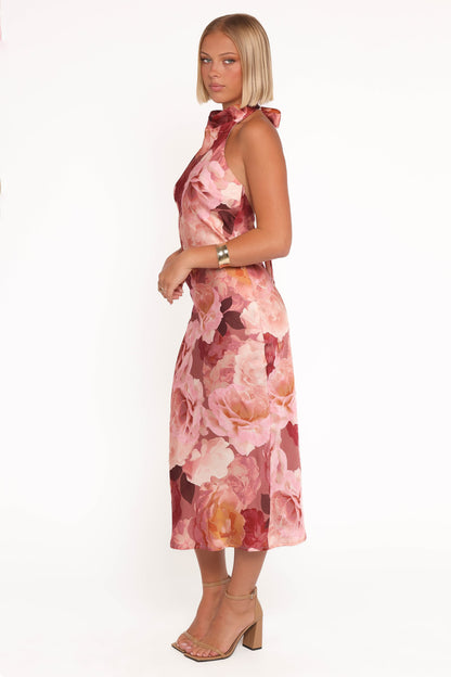 Lovett Maxi Halter Dress - Botanical Garden