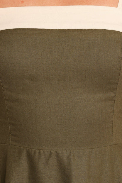 Olinda Midi Dress - Olive
