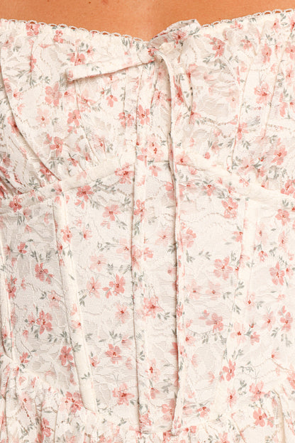 Sabella Mini Dress - Blush Azalea