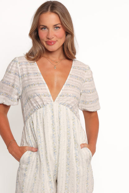 Aisley Romper - White