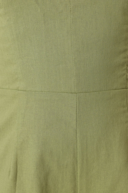 Kourtney Halterneck Jumpsuit - Olive