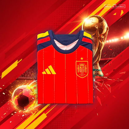 ADIDAS RFEF SPAIN ESPAÑA 2026 FIFA WORLD CUP™ HOME SLIM FIT MENS SOCCER JERSEY