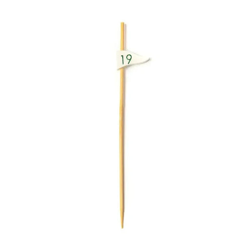 RiteEarth - 4.75" Bamboo Pick - 19th Flag, 100/Bag, 10 Bag/Box - PB470