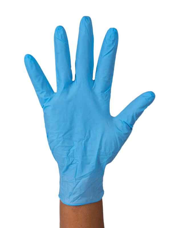 Robust Blue Nitrile Gloves x 5 Mil, Large, 100/Box