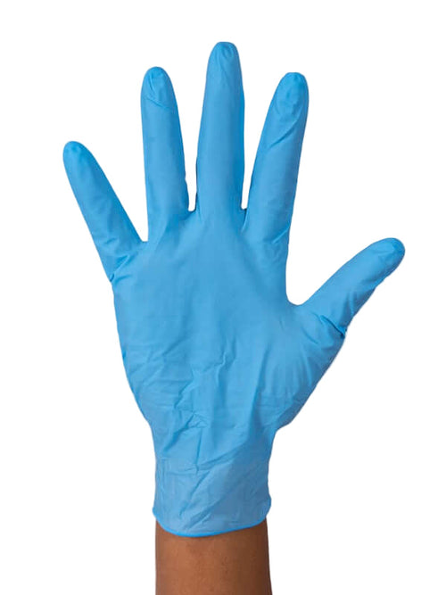Robust Blue Nitrile Gloves x 5 Mil, Large, 100/Box
