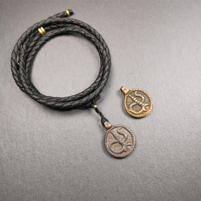 Rod of Asclepius Amulet 0.87" - Tibetan Buddhist amulet, view 6