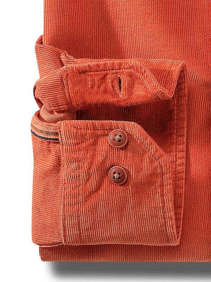 Rodeo Rust Corduroy Full sleeve single cuff   Cotton Shirt