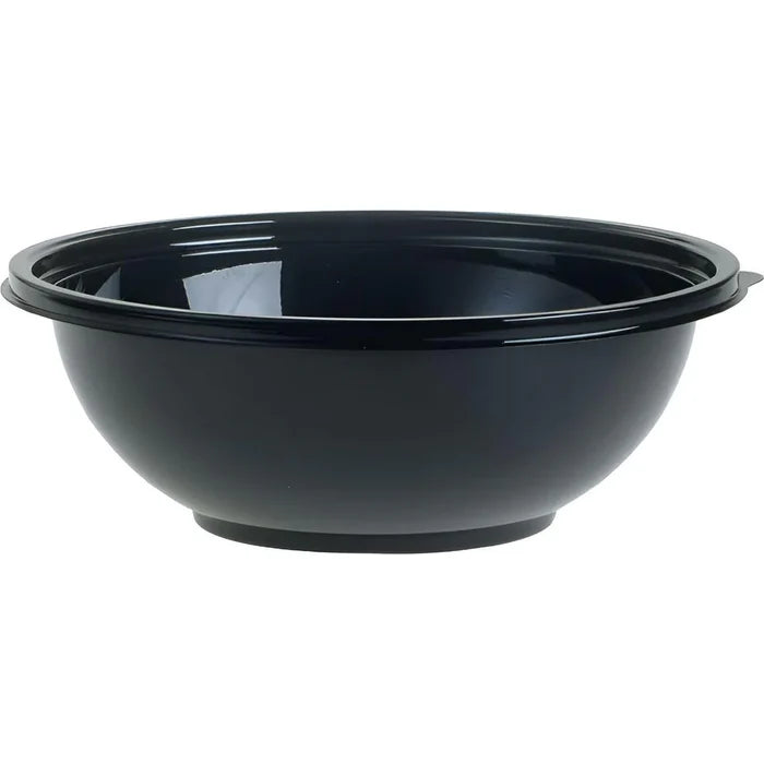 Sabert - 16 Oz Black Round Plastic Bowl, 500/Cs- 92016A500