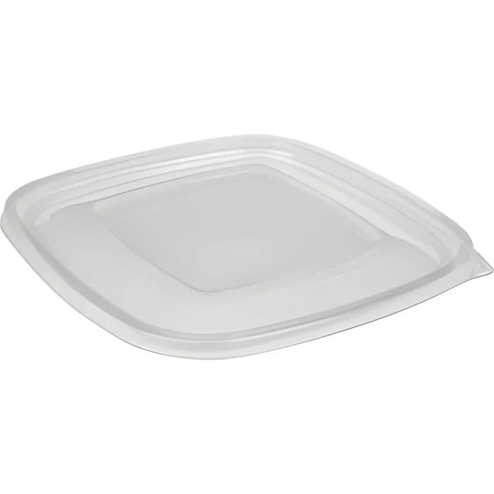 Sabert - Clear Square Flat Lid Fits For 18048B300 Plastic Bowls, 300/Cs - 51800B300