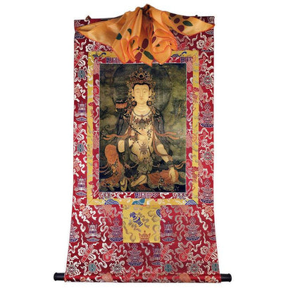 Samantabhadra Image - Tibetan thangka painting, view 7