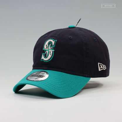 SEATTLE MARINERS 2 TONE NEW ERA 9TWENTY ADJUSTABLE DAD HAT