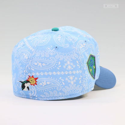 SEATTLE SOUNDERS RETRO PROFESSIONAL SOCCER ORCA PAISLEY NEW ERA FITTED CAP