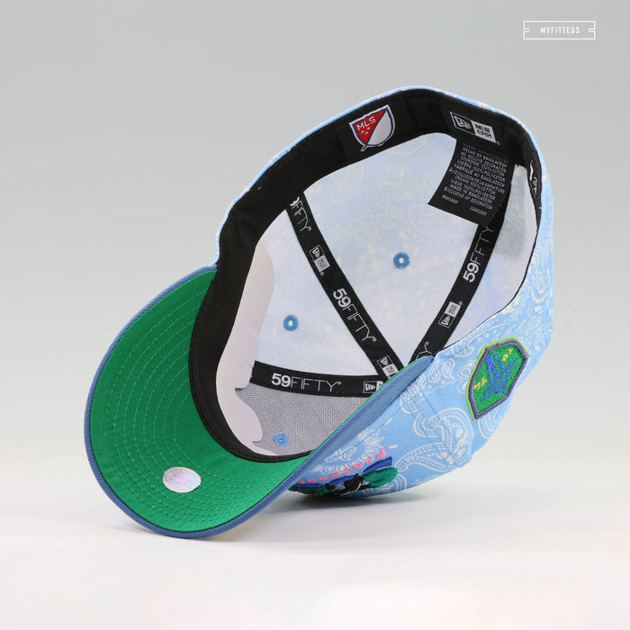 SEATTLE SOUNDERS RETRO PROFESSIONAL SOCCER ORCA PAISLEY NEW ERA FITTED CAP