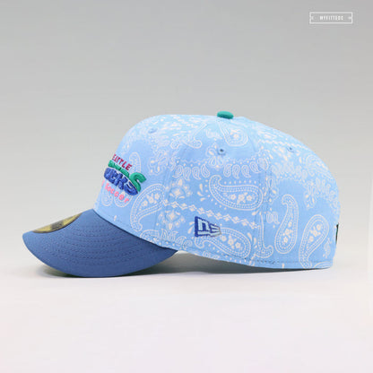 SEATTLE SOUNDERS RETRO PROFESSIONAL SOCCER ORCA PAISLEY NEW ERA FITTED CAP