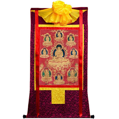Shakyamuni - 17th Century - Tibetan thangka painting, view 5