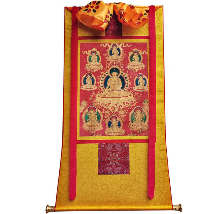 Shakyamuni - 17th Century - Tibetan thangka painting, view 6