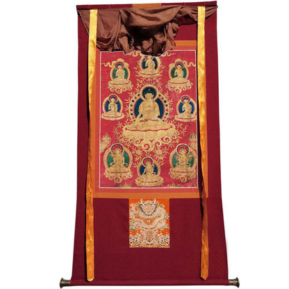 Shakyamuni - 17th Century - Tibetan thangka painting, view 7
