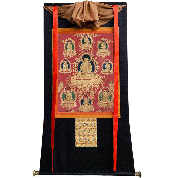Shakyamuni - 17th Century - Tibetan thangka painting, view 8