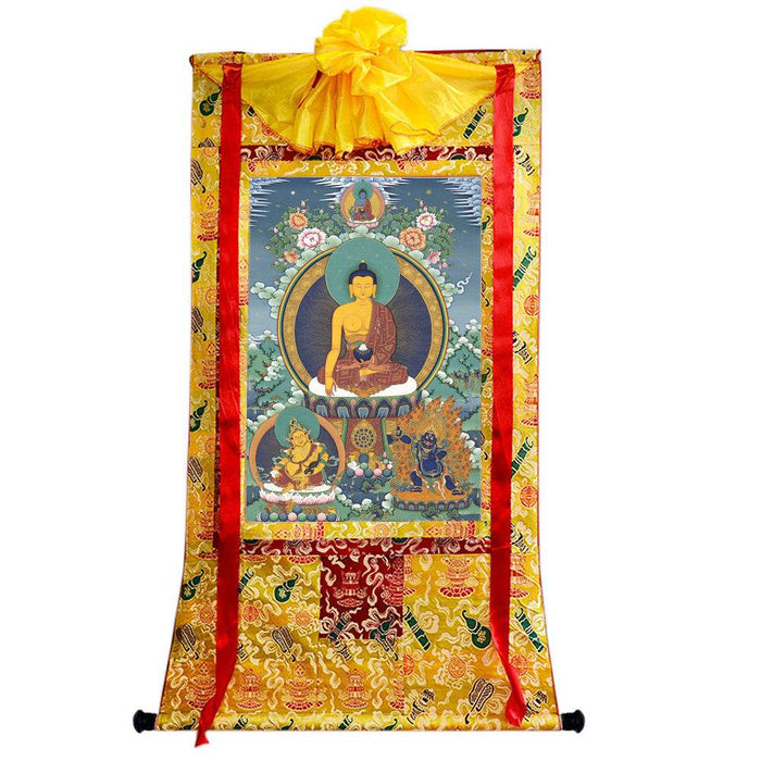 Shakyamuni Image - Tibetan thangka painting, view 8