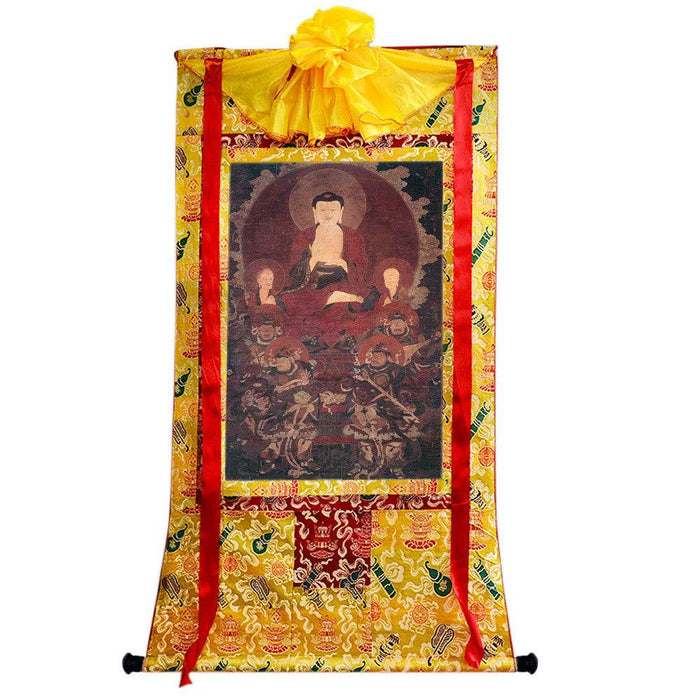 Shakyamuni Image - Tibetan thangka painting, view 8