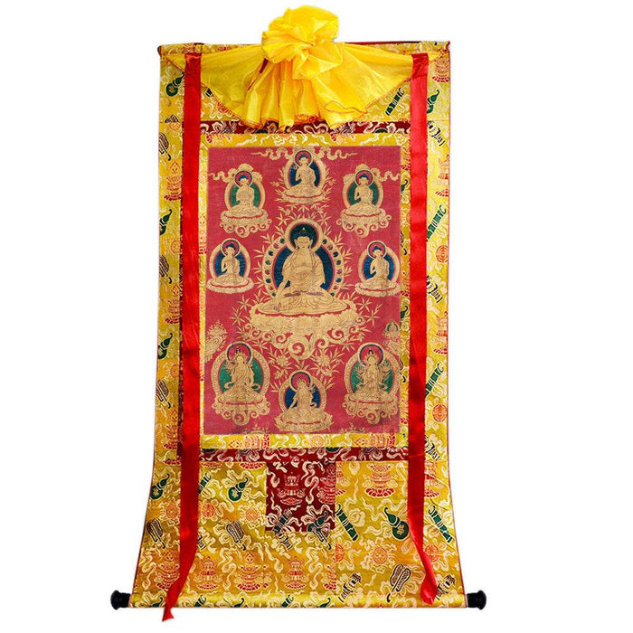 Shakyamuni Image - Tibetan thangka painting, view 8