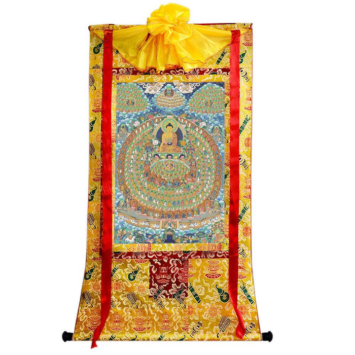 Shakyamuni Image - Tibetan thangka painting, view 8