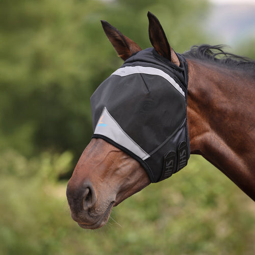 Shires FlyGuard Pro Fine Mesh Fly Mask With Ear Hole