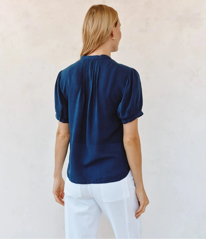 Bella Dahl Short Sleeve Pintuck Shirt