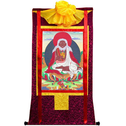 Thangtong Gyalpo - Chakzampa - ཐང་སྟོང་རྒྱལ་པོ་ - Tibetan thangka painting, view 5