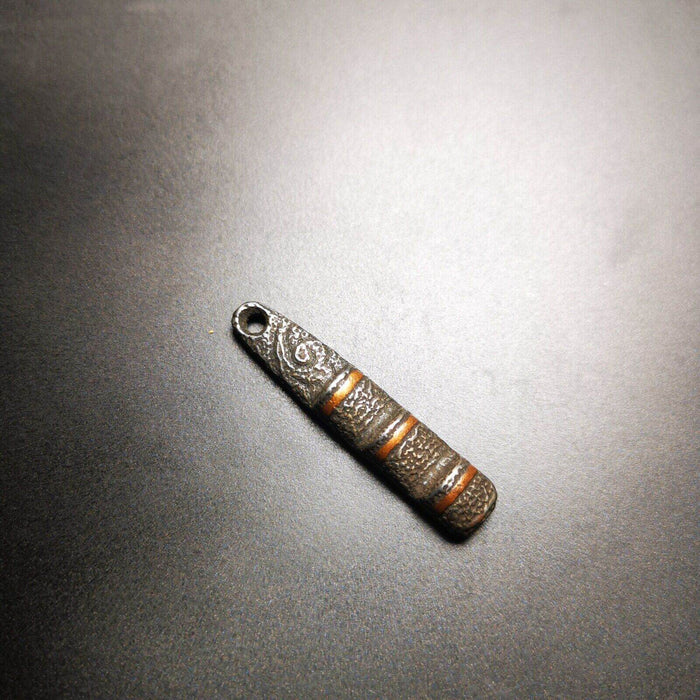 Thokcha Amulet Pendant,Mini Tibetan Ladder of Heaven - Tibetan Buddhist amulet, close-up detail