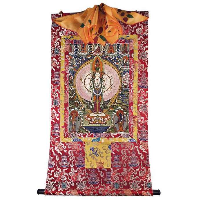 1000 Arms Avalokiteshvara Image - Tibetan thangka painting, view 7