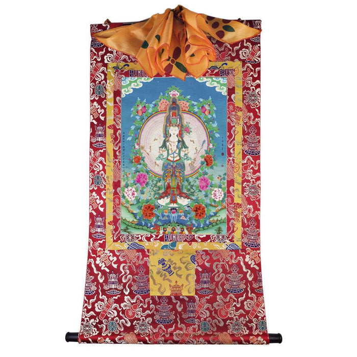 1000 Arms Avalokiteshvara Image - Tibetan thangka painting, view 7