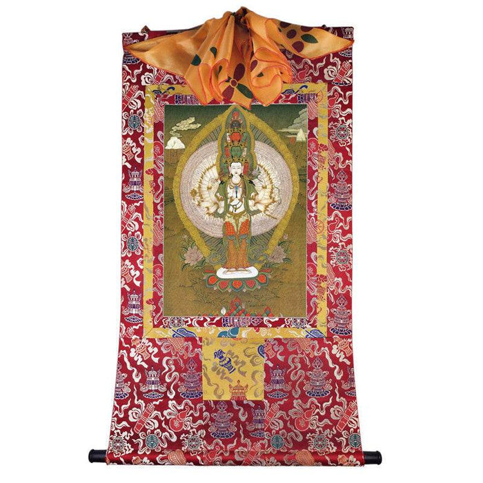 1000 Arms Avalokiteshvara Image - Tibetan thangka painting, view 7