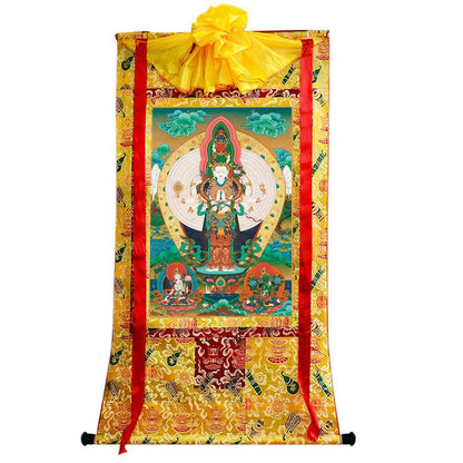1000 Arms Avalokiteshvara Image - Tibetan thangka painting, view 8