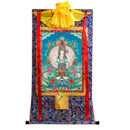 The Thousand-hand Avalokiteshvara - Tibetan thangka painting, view 4
