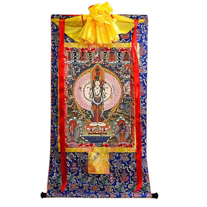 The Thousand-hand Avalokiteshvara - Tibetan thangka painting, view 4