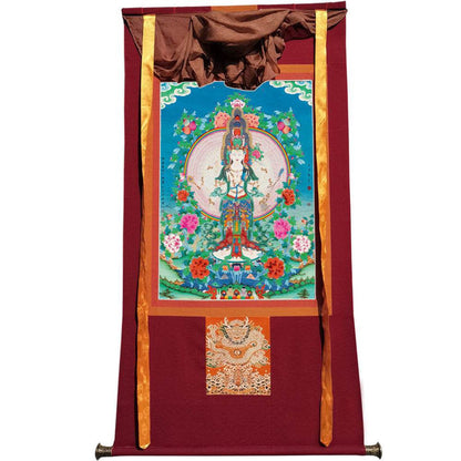 The Thousand-hand Avalokiteshvara - Tibetan thangka painting, view 7