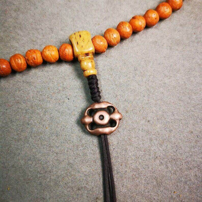 Tibetan Amulet,Vajra Pendant for Mala - Tibetan Buddhist mala beads, view 6