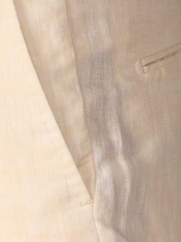 Trasita Stone Tailored Fit Linen Trousers