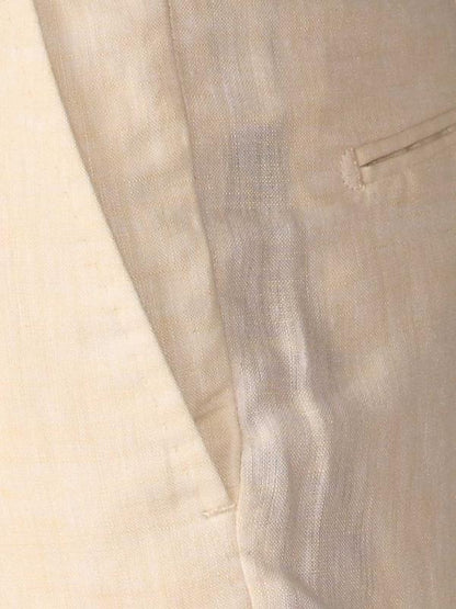 Trasita Stone Tailored Fit Linen Trousers