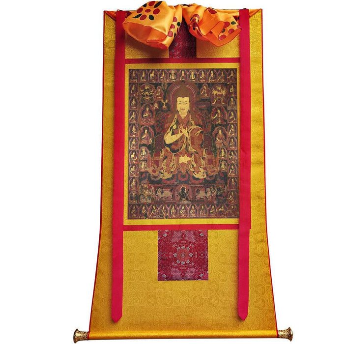 Tsongkhapa - 17th Century - Tibetan thangka painting, view 6