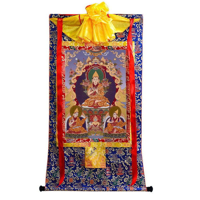 Tsongkhapa - 18th Century - Tibetan thangka painting, view 4