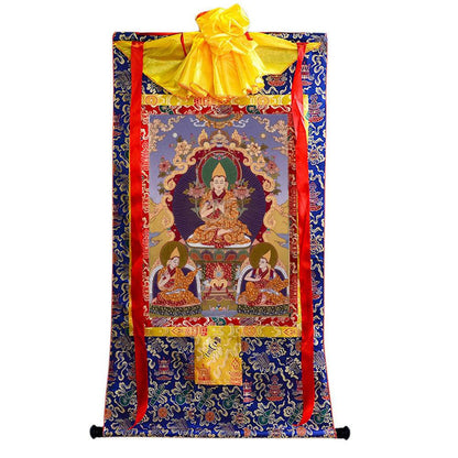 Tsongkhapa - 18th Century - Tibetan thangka painting, view 4