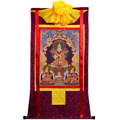Tsongkhapa - 18th Century - Tibetan thangka painting, view 5