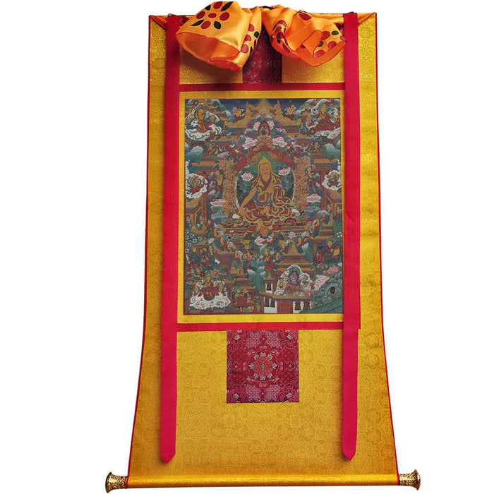 Tsongkhapa - 18th Century - Tibetan thangka painting, view 6