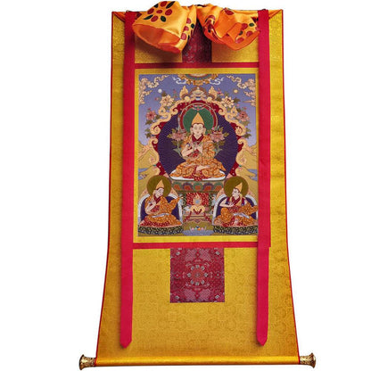 Tsongkhapa - 18th Century - Tibetan thangka painting, view 6