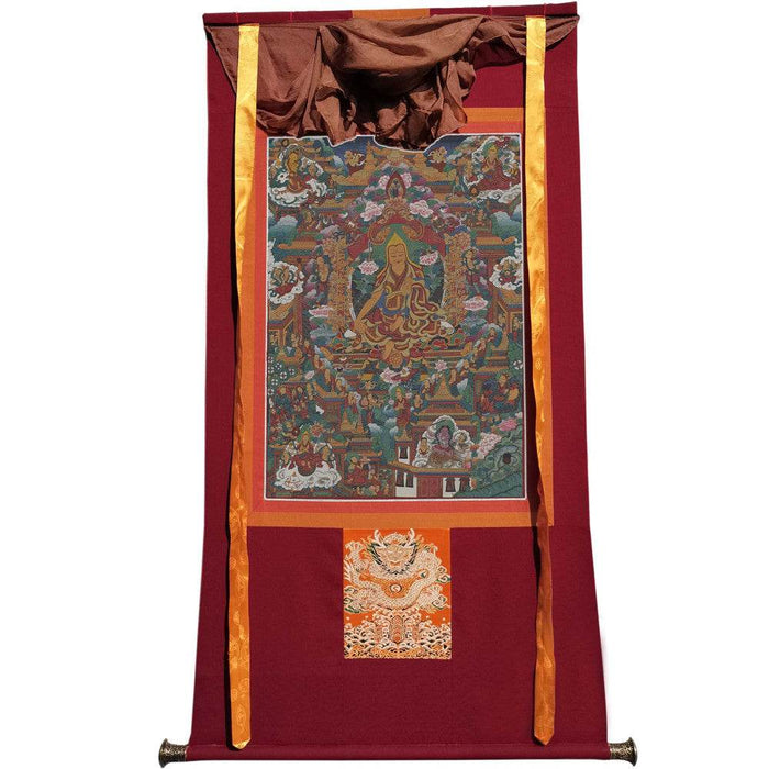 Tsongkhapa - 18th Century - Tibetan thangka painting, view 7