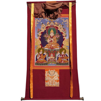 Tsongkhapa - 18th Century - Tibetan thangka painting, view 7